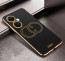 Vaku ® OnePlus Nord CE 3 5G Skylar Leather Pattern Gold Electroplated Soft TPU Back Cover