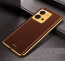 Vaku ® Vivo V25 Luxemberg Series Leather Stitched Gold Electroplated Soft TPU Back Cover
