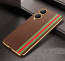 Vaku ® Vivo Y17s Felix Line Leather Stitched Gold Electroplated Soft TPU Back Cover Case