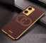 Vaku ® Oppo A77 4G Skylar Leather Pattern Gold Electroplated Soft TPU Back Cover