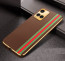 Vaku ® Vivo Y21T Felix Line Leather Stitched Gold Electroplated Soft TPU Back Cover Case