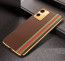 Vaku ® Vivo T1X Felix Line Leather Stitched Gold Electroplated Soft TPU Back Cover Case