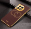 Vaku ® OnePlus 11R Skylar Leather Stitched Gold Electroplated Soft TPU Back Cover