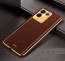 Vaku ® Vivo T2 Pro 5G Luxemberg Leather Pattern Gold Electroplated Soft TPU Back Cover