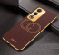 Vaku ® Oppo A3 Pro 5G Skylar Leather Pattern Gold Electroplated Soft TPU Back Cover