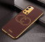 Vaku ® OnePlus 9R Skylar Leather Pattern Gold Electroplated Soft TPU Back Cover