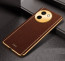 Vaku ® Vivo T3x 5G Luxemberg Leather Pattern Gold Electroplated Soft TPU Back Cover