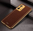 Vaku ® Xiaomi 11T Pro 5G Luxemberg Series Leather Stitched Gold Electroplated Soft TPU Back Cover