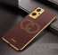 Vaku ® Oppo K10 4G Skylar Leather Pattern Gold Electroplated Soft TPU Back Cover