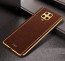 Vaku ® Redmi Note 9 Pro Max Luxemberg Series Leather Stitched Gold Electroplated Soft TPU Back Cover