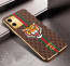 Vaku ® Vivo T1x Lynx Designer Leather Pattern Gold Electroplated Soft TPU Back Cover Case