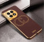 Vaku ® OnePlus Skylar Series Leather Stitched Gold Electroplated Soft TPU Back Cover