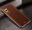 Vaku ® Samsung Galaxy A05s Luxemberg Leather Pattern Gold Electroplated Soft TPU Back Cover