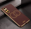Vaku ® Samsung Galaxy A05s Skylar Leather Pattern Gold Electroplated Soft TPU Back Cover