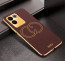 Vaku ® Vivo T2 Pro 5G Skylar Leather Pattern Gold Electroplated Soft TPU Back Cover