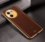 Vaku ® Vivo V30e 5G Luxemberg Leather Pattern Gold Electroplated Soft TPU Back Cover