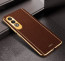 Vaku ® OnePlus Nord CE4 Luxemberg Leather Pattern Gold Electroplated Soft TPU Back Cover