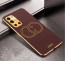 Vaku ® OnePlus 9R Skylar Leather Pattern Gold Electroplated Soft TPU Back Cover