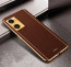 Vaku ® Oppo A77s Luxemberg Leather Pattern Gold Electroplated Soft TPU Back Cover