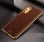Vaku ® Samsung Galaxy M02s Luxemberg Leather Stitched Gold Electroplated Soft TPU Back Cover