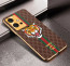 Vaku ® Vivo T1 5G Lynx Designer Leather Pattern Gold Electroplated Soft TPU Back Cover Case