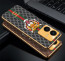 Vaku ® Vivo Y22 Lynx Designer Leather Pattern Gold Electroplated Soft TPU Back Cover Case