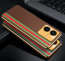 Vaku ® Vivo Y22 Felix Line Leather Stitched Gold Electroplated Soft TPU Back Cover Case