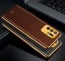 Vaku ® Oppo F19 Pro Plus 5G Luxemberg Series Leather Stitched Gold Electroplated Soft TPU Back Cover