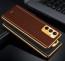 Vaku ® Samsung Galaxy A15 5G Luxemberg Leather Pattern Gold Electroplated Soft TPU Back Cover