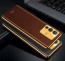 Vaku ® Vivo V23 5G Luxemberg Series Leather Stitched Gold Electroplated Soft TPU Back Cover