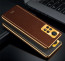 Vaku ® Redmi Note 11 Pro Plus 5G Luxemberg Series Leather Stitched Gold Electroplated Soft TPU Back Cover