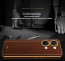 Vaku ® OnePlus Nord 3 Luxemberg Series Leather Stitched Gold Electroplated Soft TPU Back Cover
