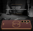 Vaku ® Samsung Galaxy A55 5G Skylar Leather Pattern Gold Electroplated Soft TPU Back Cover