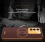 Vaku ® Vivo Y100 4G Skylar Leather Pattern Gold Electroplated Soft TPU Back Cover