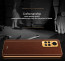 Vaku ® Redmi Note 11 Luxemberg Series Leather Stitched Gold Electroplated Soft TPU Back Cover