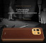 Vaku ® Xiaomi Mi 11 Lite Luxemberg Series Leather Stitched Gold Electroplated Soft TPU Back Cover