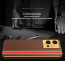 Vaku ® Vivo Y75 5G Felix Line Leather Stitched Gold Electroplated Soft TPU Back Cover Case