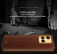 Vaku ® Vivo Y33T Luxemberg Series Leather Stitched Gold Electroplated Soft TPU Back Cover