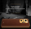 Vaku ® Redmi Note 10 Pro Max Luxemberg Leather Stitched Gold Electroplated Soft TPU Back Cover