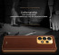 Vaku ® Samsung Galaxy A33 5G Luxemberg Leather Stitched Gold Electroplated Soft TPU Back Cover