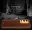 Vaku ® Oppo A55 Luxemberg Leather Stitched Gold Electroplated Soft TPU Back Cover