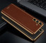 Vaku ® Samsung Galaxy A35 5G Luxemberg Leather Pattern Gold Electroplated Soft TPU Back Cover