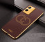 Vaku ® Vivo T1x Skylar Leather Pattern Gold Electroplated Soft TPU Back Cover