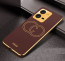 Vaku ® Vivo V25 5G Skylar Leather Pattern Gold Electroplated Soft TPU Back Cover