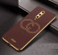 Vaku ® OnePlus 8 Skylar Leather Pattern Gold Electroplated Soft TPU Back Cover