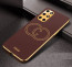 Vaku ® OnePlus 8T Skylar Leather Pattern Gold Electroplated Soft TPU Back Cover