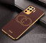 Vaku ® Oppo F19 Pro Skylar Leather Pattern Gold Electroplated Soft TPU Back Cover