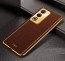 Vaku ® Oppo A3 Pro 5G Luxemberg Leather Pattern Gold Electroplated Soft TPU Back Cover