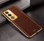 Vaku ® Oppo A3 Pro 5G Luxemberg Leather Pattern Gold Electroplated Soft TPU Back Cover