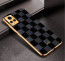 Vaku ® Vivo V20 Cheron Leather Electroplated Soft TPU Back Cover